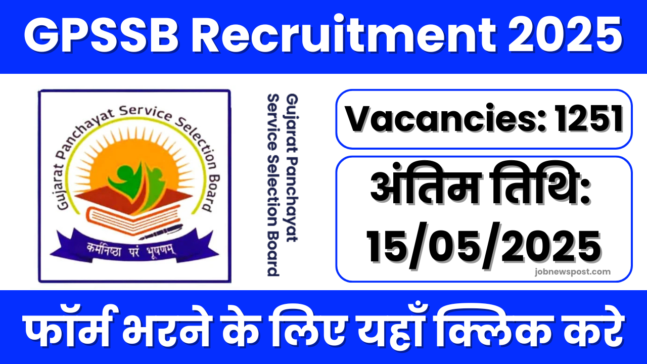 GPSSB Recruitment 2025