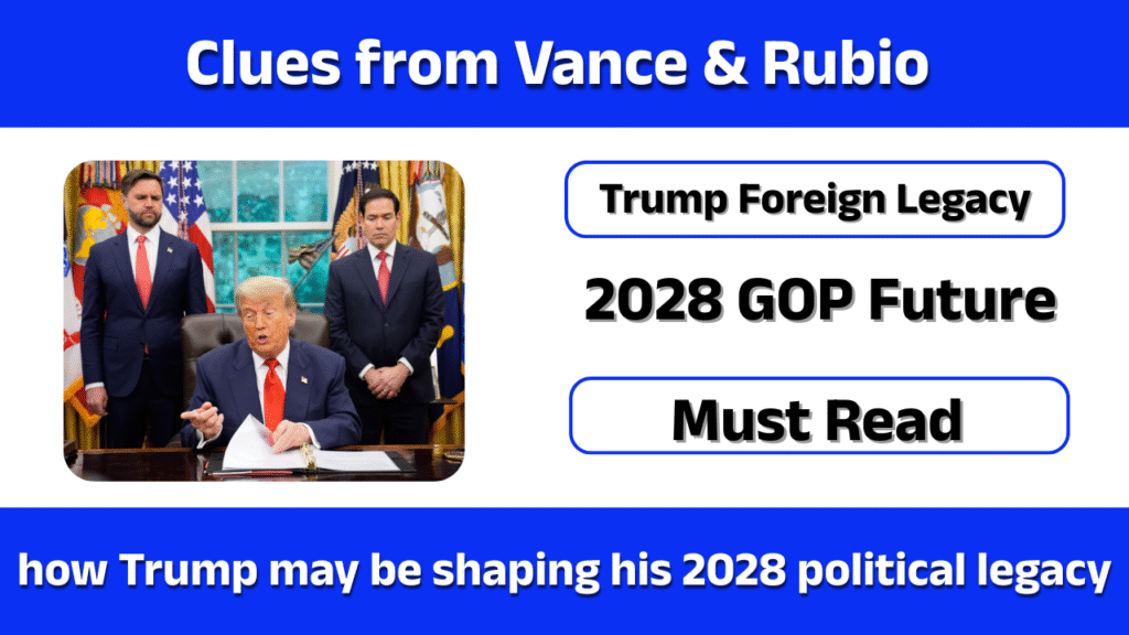 Clues from Vance & Rubio: Mapping Trump’s Global Strategy and the Next Republican Generation