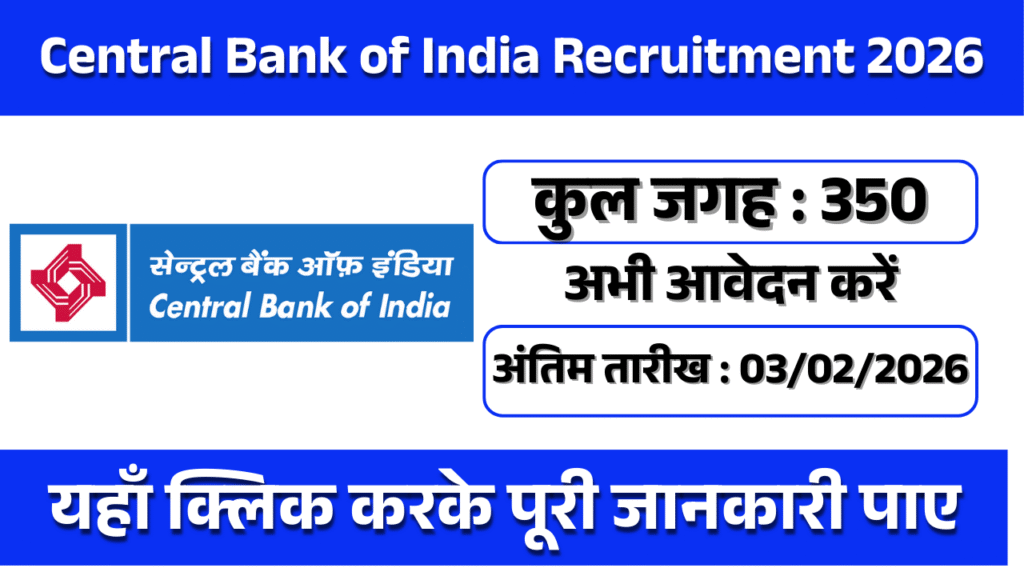Central Bank of India Recruitment 2026