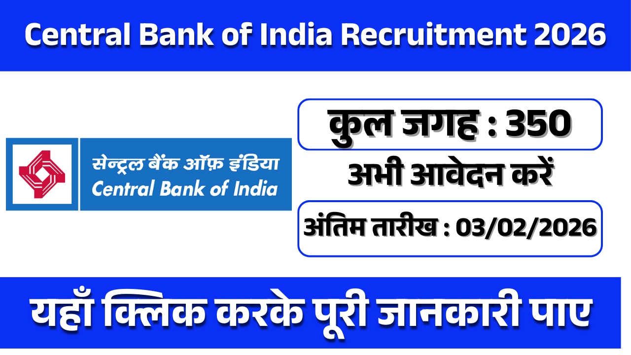 Central Bank of India Recruitment 2026