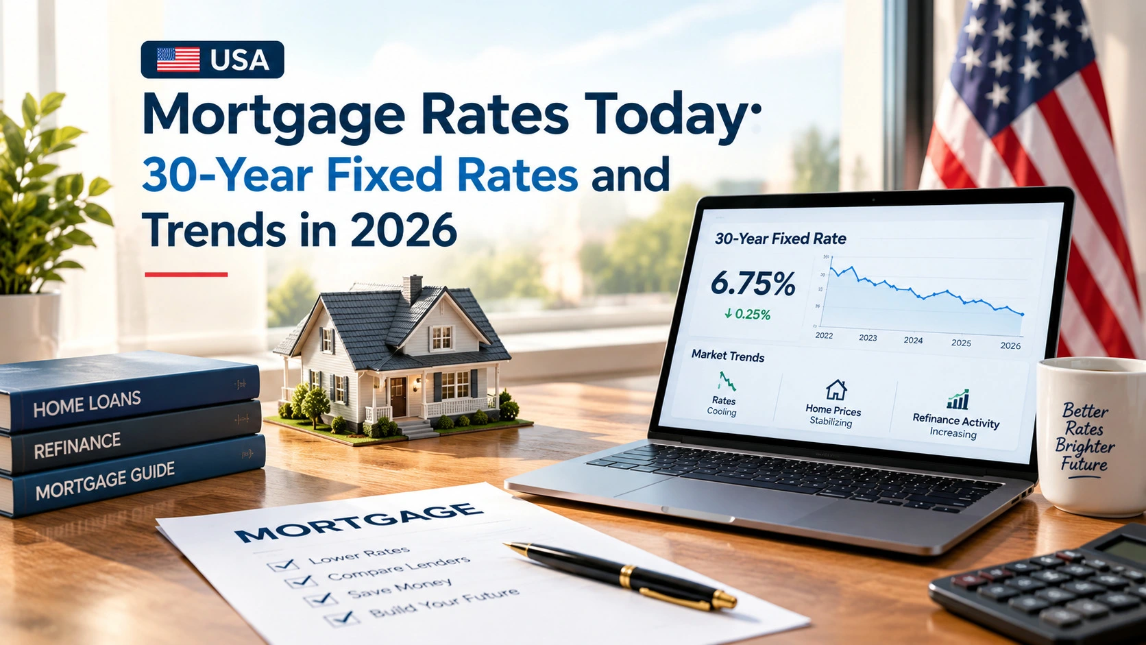 USA Mortgage Rates Today: 30-Year Fixed Rates and Trends in 2026
